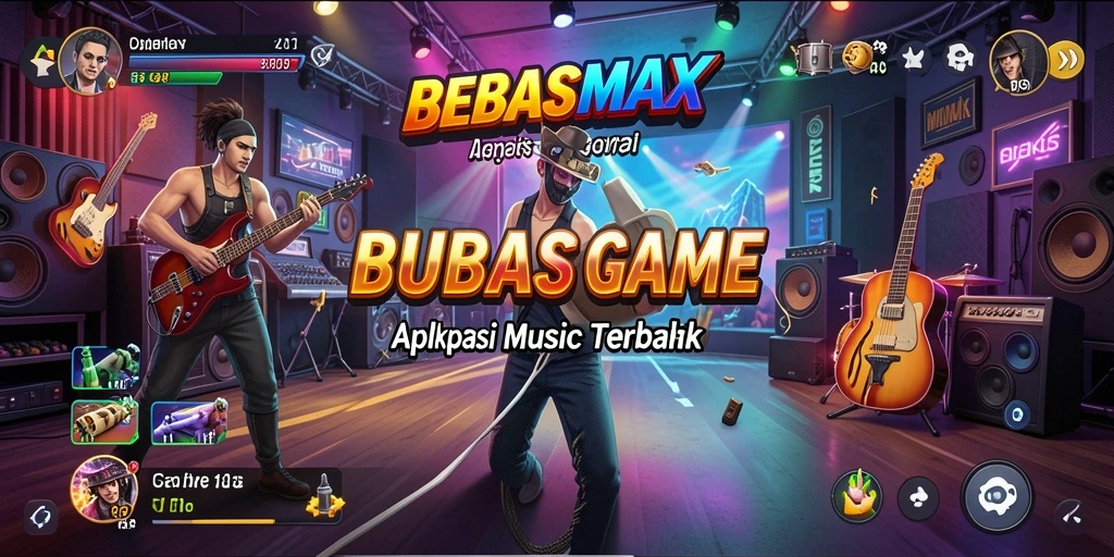 Tangkapan layar gameplay yang menampilkan pengalaman musik seru.