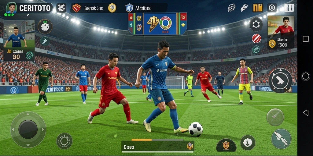 Tampilan gameplay <strong>CERITOTO</strong> yang menarik dan penuh aksi di lapangan.