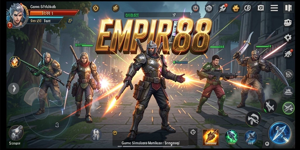 Screenshot gameplay EMPIRE88 yang menunjukkan aksi simulasi menarik.