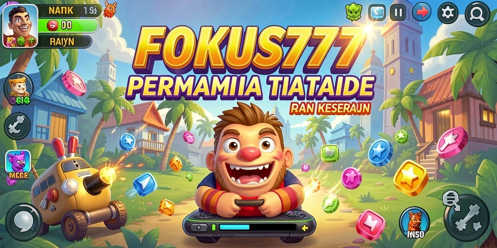Screenshot FOKUS777 menampilkan gameplay seru dan menantang dalam tingkatan Arcade.