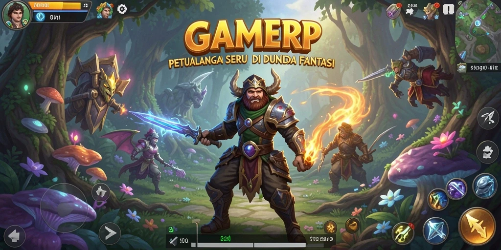 Tampilan gameplay menarik dalam GAMERP yang penuh petualangan.