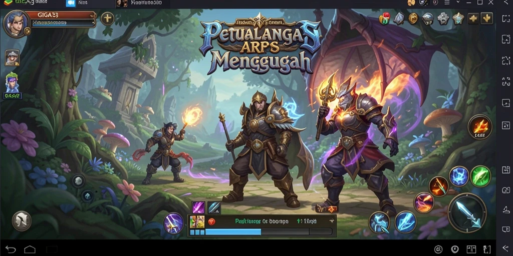 Tampilan gameplay GIGA33 yang seru dan penuh aksi ARPG.