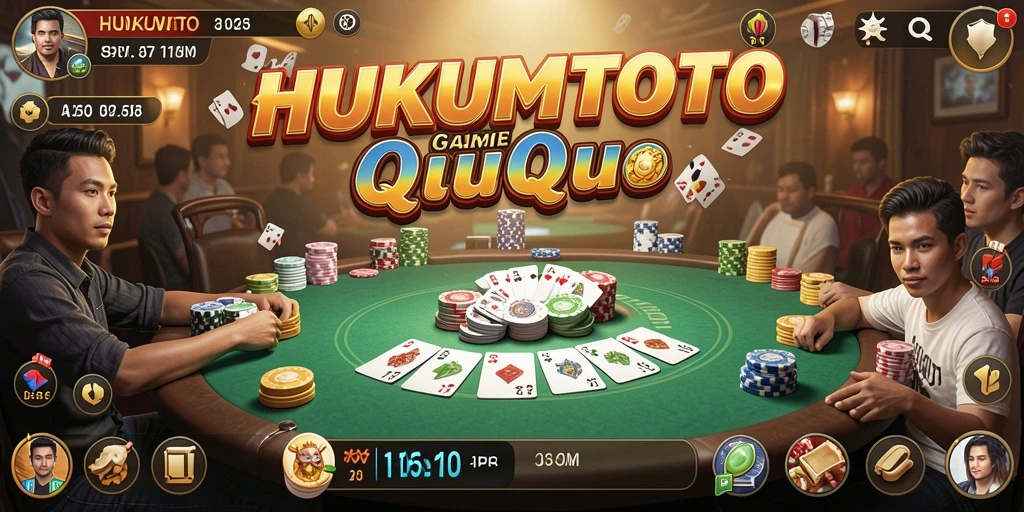 Screenshot HUKUMTOTO menampilkan gameplay QiuQiu yang seru.