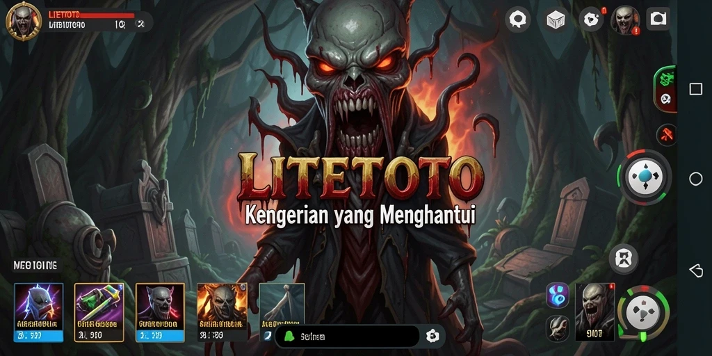 Tampilan mendebarkan gameplay LITETOTO yang penuh kengerian.