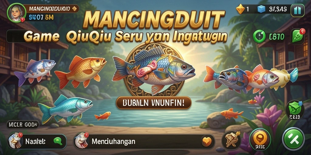 Tampilan gameplay QiuQiu di MANCINGDUIT yang seru dan kompetitif.