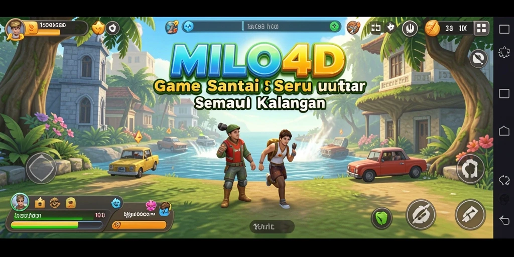 Tampilan gameplay seru dan menyenangkan dari MILO4D.