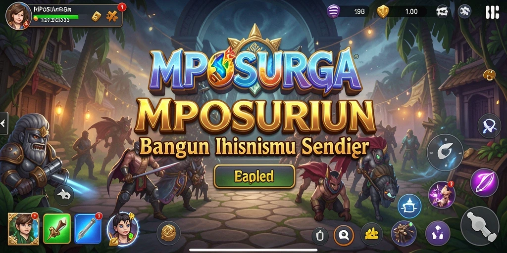 Tampilan screenshot permainan MPOSURGA yang menunjukkan keseruan gameplay Tycoon.