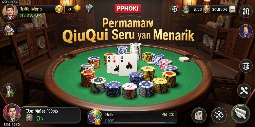 Gameplay seru di PPHOKI dengan suasana pertandingan QiuQiu.