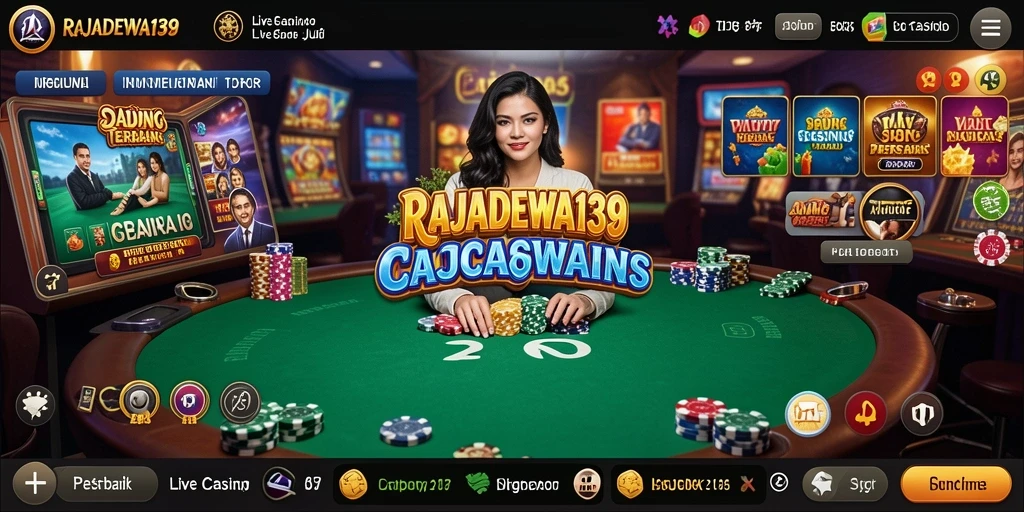 Gameplay seru dengan dealer langsung di RAJADEWA138.