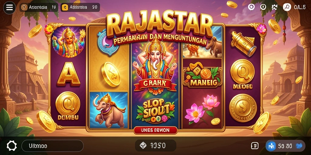 Tampilan menarik dari gameplay Slot RAJASTAR.