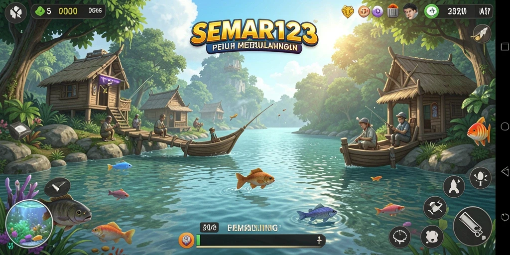 Tangkapan ikan yang mengesankan dalam gameplay SEMAR123.