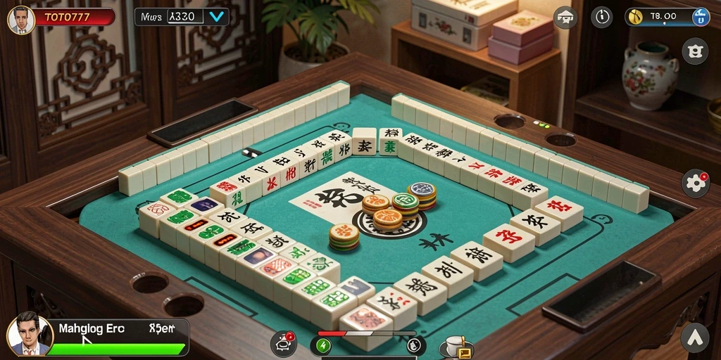 Tampilan gameplay seru dari game Mahjong TOTO777.