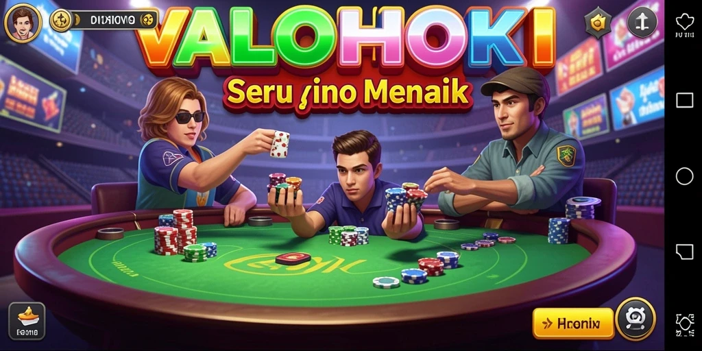 Tampilan menarik dari gameplay Kasino VALOHOKI yang mendebarkan.