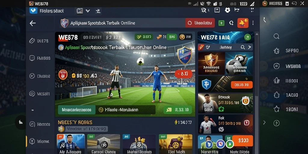 Tampilan gameplay WE878 saat melakukan taruhan olahraga.
